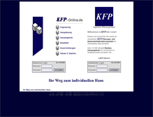 Tablet Screenshot of kfp-online.de